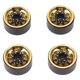 thumbnail image 5 of 4pcs Beadlock Wheels 1in Deep Groove Universal For Traxxas Atv Rc Car Body Parts With Screws Gold, 5 of 5