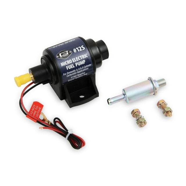 Mr. Gasket Fuel Pump Electric 12S 35 Gallons Per Hour; 4-7 PSI Max Pressure; 1/8 Inch Inlet/Outlet