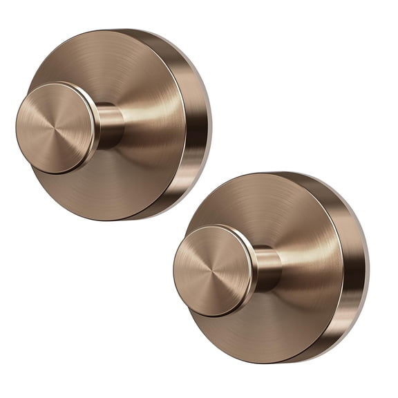 2pcs Metal Suction Cup Wall Mount Hook Strong Vacuum Bathroom Towel Hooks Stainless Steel Coat and Hat Hangers