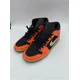 thumbnail image 3 of Ni - ke Ni - ke Mens Orange Black Air Jordan 1 Mid Black Cone Sneakers Size 10.5, 3 of 5
