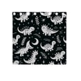 thumbnail image 4 of White Line Dinosaurs Leaves Black Out Curtains Aesthetic for Bedroom Living Room Sliding Glass Doors Kitchen Windows 2 panels set, 4 of 5