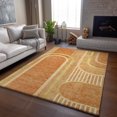 thumbnail image 6 of Addison Rugs Mayfield Washable Transitional Art Deco Terracotta Rectangle Rug, 3' x 5', 6 of 6