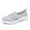 Gray, variant on LASUDRAA Women Shoes Velcro Strap Lightweight Casual Comfy Walking Sneakers for Diabetic Swollen Feet