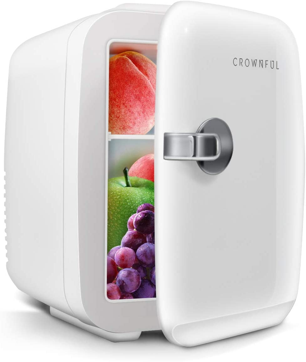 CROWNFUL Mini Fridge 4 Liter 6 Can Portable Cooler And Warmer Personal   F4f1432e Aa68 41da 96f6 34c326f923d8.c04b352943fec60b504a91e6767712e2 