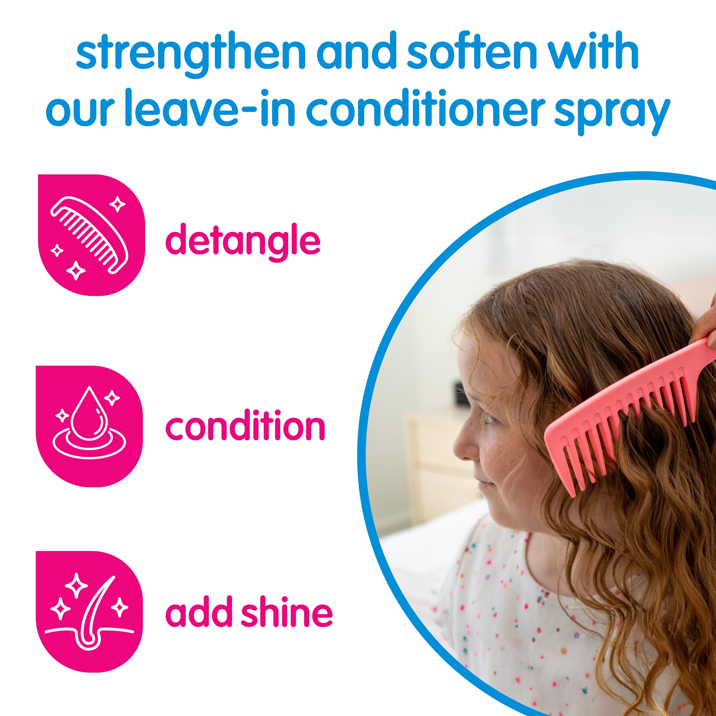SoCozy Kids All-for-One Detangler Hair Spray, for All Hair Types, Unisex, 5.2 fl. oz.