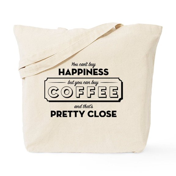 CafePress - You Can't Buy Happiness But You Can Buy C Tote Bag - Unisex Canvas Tote Bag, Beige, 1-Piece