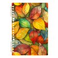 thumbnail image 7 of FORMRS 1-Subject Spiral Notebook 8" x 5" College Ruled 60 Refillable Sheet A5 Hard Cover, 2 Pack, Retro Autumn Leaves, 7 of 7