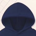 thumbnail image 7 of TOWED22 Toddler Girls Boys Graphic Long Sleeve Pullover Top Hoodie Sweatshirt with Pocket,Navy,18-24 M, 7 of 7