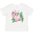 thumbnail image 3 of Inktastic Axolotl Unicorn with Rainbow Tail, Bubbles and Seaweed. Boys or Girls Baby T-Shirt, 3 of 5