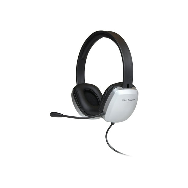 Cyber acoustics 3.5 mm stereo headset with headphones and noise cancelling microphone sale