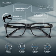 Blue Cut Adult Blue Light Blocking Computer Glasses, Black