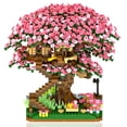 thumbnail image 5 of LHCX Cherry Bonsai Tree Building Sets For Girls, Mini Building Blocks Of Cherry Blossom Bonsai Tree Kit,Mini Bricks Sakura Tree House, Good Gift Choice For Kids And Adults, 5 of 5