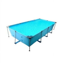 GASKY 15FT Swimming Pool Metal Frame Rectangular Frame Outdoor Backyard Above Ground Family Teenagers Splash Fathers Day Gifts