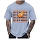 thumbnail image 3 of Ceisia Men's Tshirt Loose Fit Short Sleeve Vintage Graphic Letter Print Summer Fall Tee Tops Oversized Streetwear Light Blue L Gifts, 3 of 4