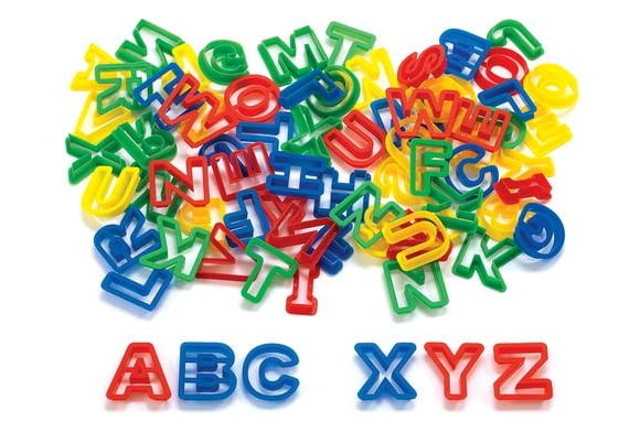 play doh alphabet cutters