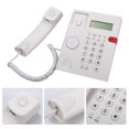 thumbnail image 7 of Dadypet Battery-free Desktop Landline Telephone with Caller ID LCD Screen White, 7 of 7