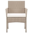 thumbnail image 2 of vidaXL Garden Armchairs with Cushions 2 pcs Beige Poly Rattan, 2 of 5