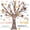 Boho Color, variant on 111 count Classroom Tree Bulletin Board Decorations Set Hearts Tree Rainbow Photo Frame Cards Our Class Family Is Picture Bulletin Board Set for Chalkboard School Decor (Modern Boho Color)