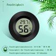 thumbnail image 3 of Mini termómetro higrómetro digital LCD, termómetro portátil de temperatura y humedad, indicador de temperatura e higrómetro para oficina, cocina, humidificadores, incubadoras, reptiles, 3 of 5