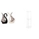 thumbnail image 1 of Elegantes Figuras De Cisne De Cerámica Y Mesa Auxiliar De Acrílico Transparente Para Escritorio, Colección, Aniversario, Estante, Decoración, Chimenea, Oficina, Balcón, Montaje, 1 of 8