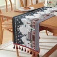 thumbnail image 3 of Jiibva Eid Mubarak Table Runner Middle Eastern Holiday Ramadan Table Runner Cover Jacquard Long Table Cloth for Kitchen Dinning Table, 3 of 7