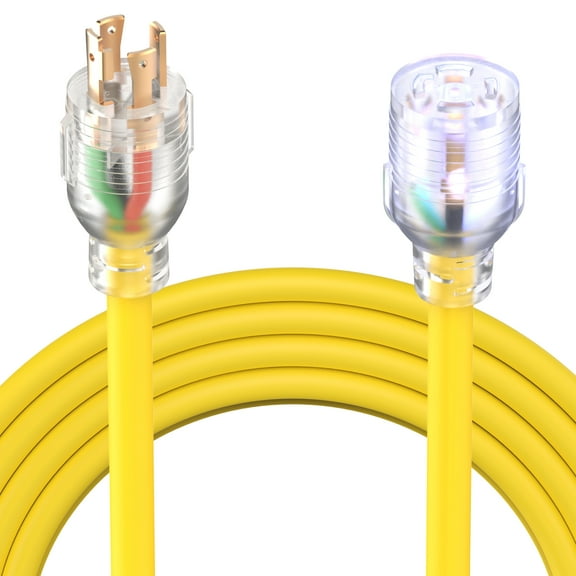 TOOLIOM 4 Prong 30A 10 feet Generator Extension Cord NEMA L14-30P to L14-30R 10 Gauge