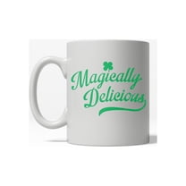 Magically Delicious Funny Lucky Green St. Patrick's Day Ceramic Coffee Drinking Mug  - 11oz