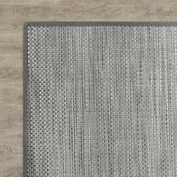 Joy Carpets Walk in the Park Water Mill 6' x 8'6" Indoor/Outdoor Area Rug in Color Haze