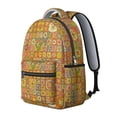 thumbnail image 2 of Pioneer Flower Floral Print Pattern Backpack for School, Cute School Bag with Adjustable Shoulder Straps and Padded Back, 15.3"x11"x7.1", 2 of 4