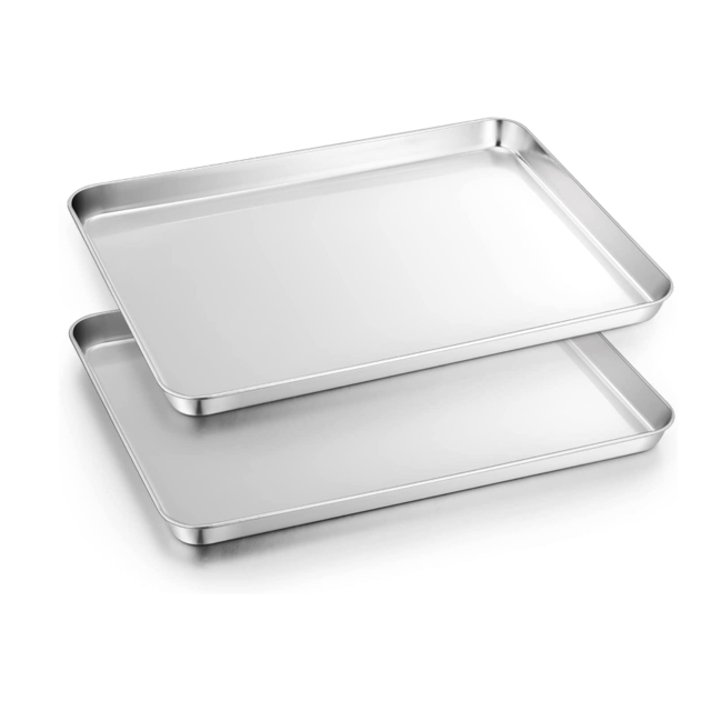 Stainless Steel Cooling Racks 2 Pack, Baking Racks for Cooking Baking Roasting Grilling Cooling, Fit Small Size Cookie Sheets Oven & Health & Dishwasher Safe,9.7'' x 7.3''