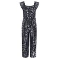 thumbnail image 4 of vastwit Kids Sparkly Sequin Party Jumpsuit Pageant Prom Dance Costume Formal Party Long Pants Romper Multicolor 8, 4 of 5