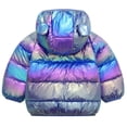 thumbnail image 3 of HWJAD Winter Down Coats for Kids Baby Boys Girls Light Puffer Padded Jacket Bear Hoods Toddler Outerwear, 3 of 6