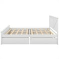 thumbnail image 5 of King Size Wooden Platform Bed Frame with Four Storage Drawers, King Storage Bed Frame with Headboard for Bedroom, Slatted Supports, No Box Spring Needed, 5 of 7