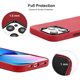thumbnail image 2 of Funda de piel roja para iPhone 14 Pro, piel + PC + carcasa metálica, resistente a arañazos JM, 2 of 5