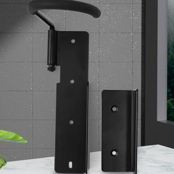 HOMEMAXS  2 Sets Cycling Bicycle Hanger Bike Hooks Mounted Storage Black