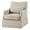 Beige, variant on Martha Stewart London Farmhouse Fabric Upholstered Skirted Swivel Chair in Beige