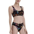 thumbnail image 2 of Daiia Humming Bird printed 2 piece Swimsuit Bikinis for Women High Waisted Racerback Bathing Suits Summer Tummy Control Scoop Neck Swimwear-X-Large, 2 of 8