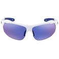 thumbnail image 2 of Under Armour Men's Clutch Wrap Style Fashion Sunglasses W/Case – White Frame/Blue Lens, 2 of 4