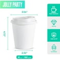 thumbnail image 2 of [100 Pack] 10 oz Paper Coffee Cups, Disposable Paper Coffee Cup with Lids, Hot/Cold Beverage Drinking Cup for Water, Juice or Tea, Suitable for Home, Shops and Cafes, 2 of 7