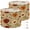 Color 4, variant on Gothic Drum Lampshades Set of 2 13"x13"x10" Vintage Botanical Red Orange Cream Bloom Light Shade for Table Lamps Floor Lamp Shades Replacement Assembly Required
