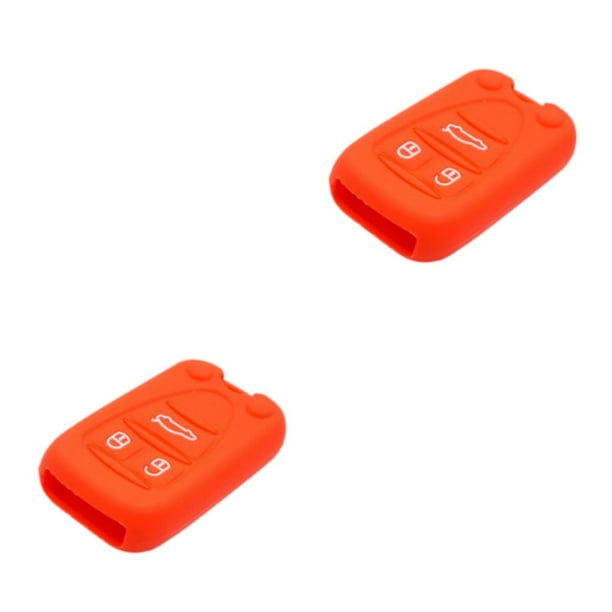 Funda de silicona Kenally Llave del coche Protector Rojo 2piezas