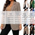 thumbnail image 3 of Hilenly Short Sleeve Blazers for Women Open Front Suit Jackets Lightweight Blazer for Work Casual, 3 of 8