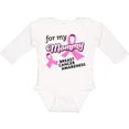 thumbnail image 3 of Inktastic For My Mommy - Breast Cancer Awareness Boys or Girls Long Sleeve Baby Bodysuit, 3 of 5