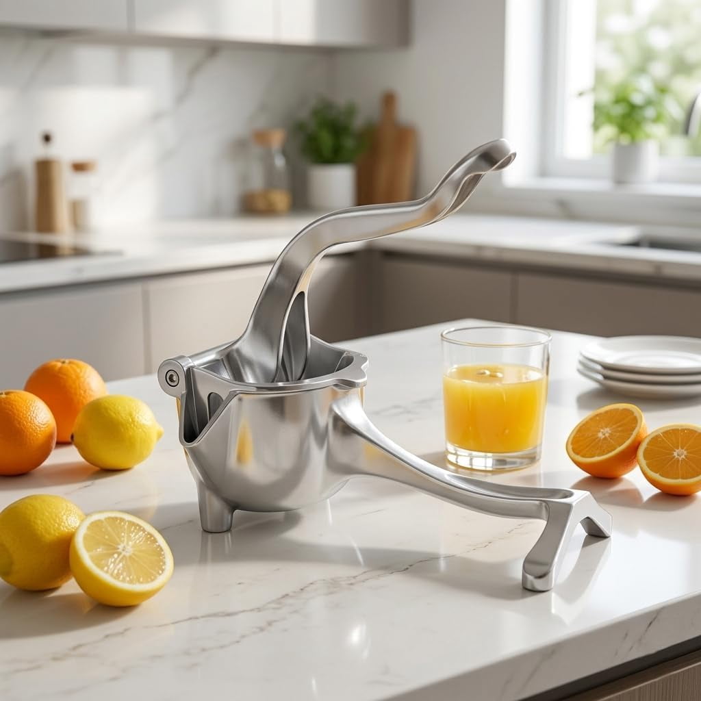 2026 Upgraded Heavy Duty Manual Hand Juicer Squeezer,【Premium Aluminum Alloy】Lemon Squeezer Press for Orange, Lime & Citrus Fruits