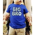 thumbnail image 3 of Trendy Checkered Big Bro Shirt for Boys New Big Brother Sibling T-Shirt Vintage Royal Shirt 18 Months, 3 of 5