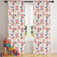 thumbnail image 5 of Blackout Kids Curtains,Colorful Football Helmets and Flowers Pattern Childrens Insulated Curtains Set Of 2,Bedroom Essentials,Toddler Room Decor 42"x84", 5 of 5