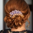 thumbnail image 2 of KAKOWELY Wedding Hair Comb Clip Rhinestone Comb Hair Jewelry Wedding Bride Hair Accessory,3.54X"X2.76"X0.2", 2 of 5