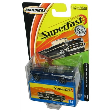 Matchbox Superfast (2004) Blue Chevrolet Bel-Air Toy Car #61