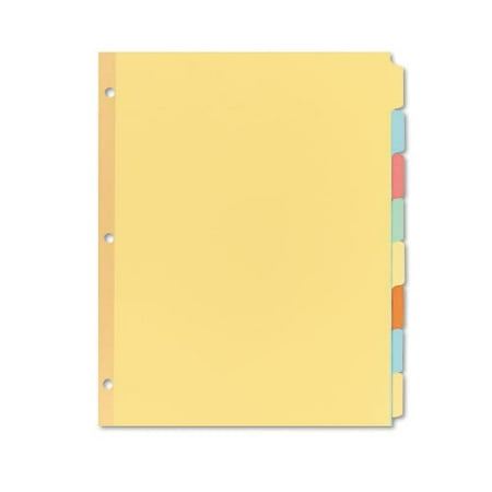 Avery 1PK Write And Erase Plain-tab Paper Dividers, 8-tab, Letter, Multicolor, 24 Sets