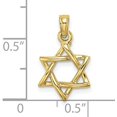 thumbnail image 4 of 10K Yellow Gold Polished Star Of David Charm - 18.4mm, 4 of 6